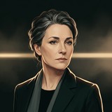 KI-generiertes Porträt der KI-Agentin Helene (Anamnese-Recherche)